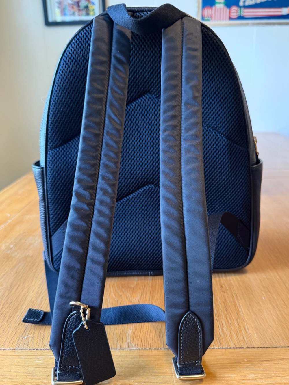 COACH COURT BACKPACK WITH BRUSHED PLAID PRINT NWT - Picture 2 of 8